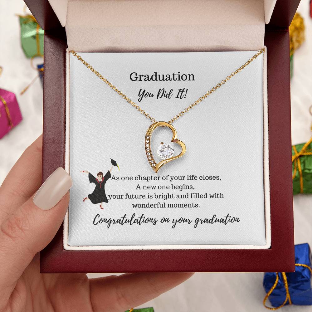 Graduation You Did It! Necklace Forever Love Necklace