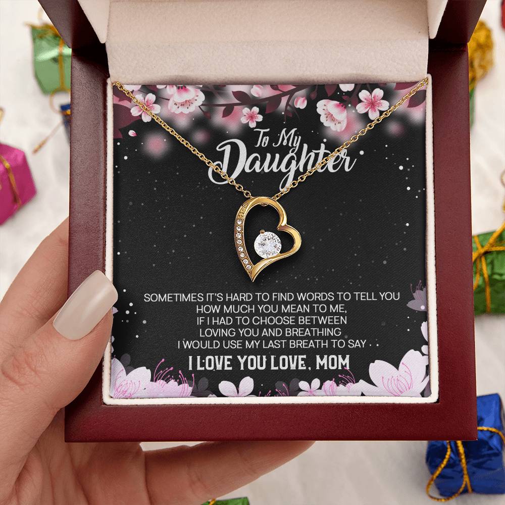 Daughter Gift From Mom To Daughter Bracelet For Daughter Gift For Daughter From Mom Daughter Gift From Dad To Daughter Birthday Forever Love Necklace