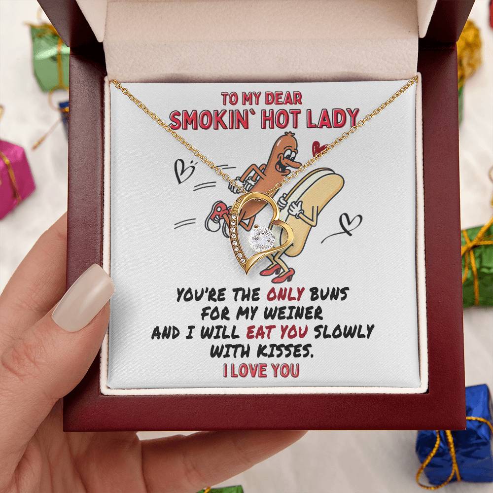 To My Buns I Will Eat You Forever Love Necklace