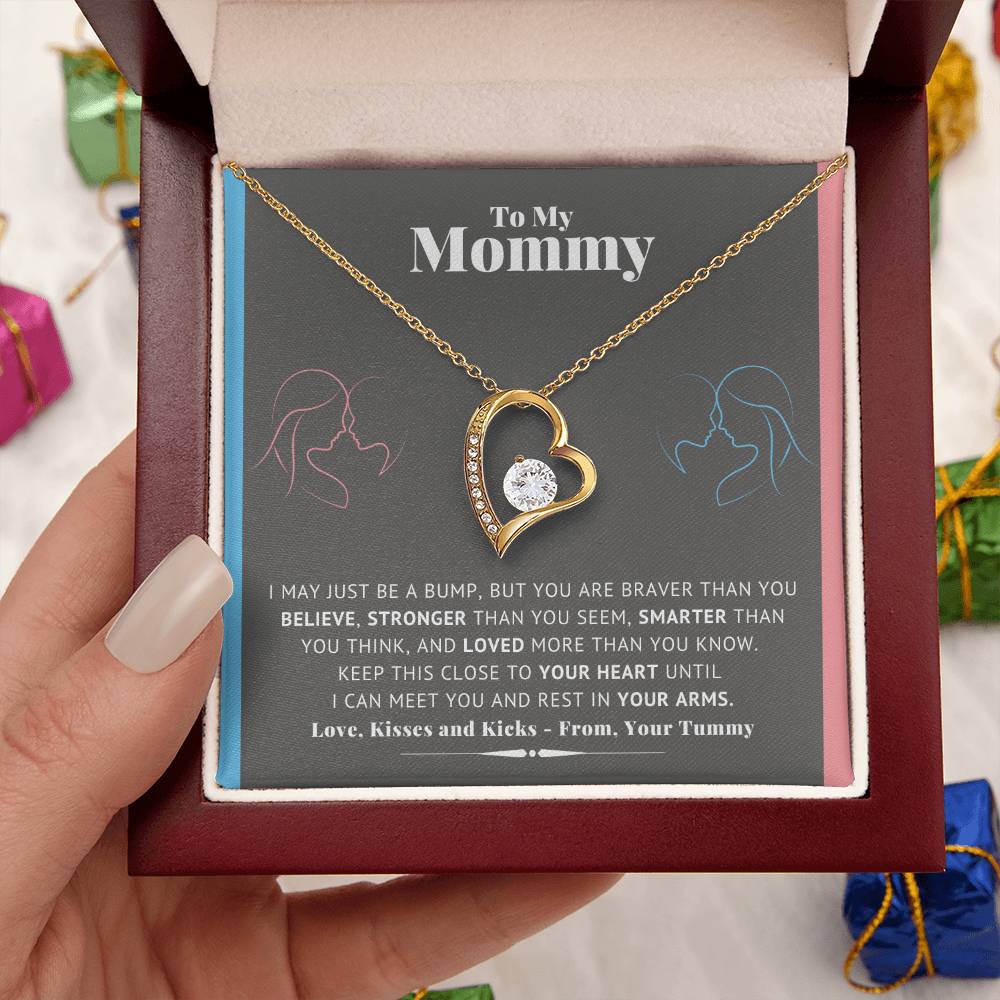 Mommy Necklace New Mom Mother's Day Gift First Time Mom Gift New Mom Gift Jewelry Gift For New Mom Necklace Forever Love Necklace