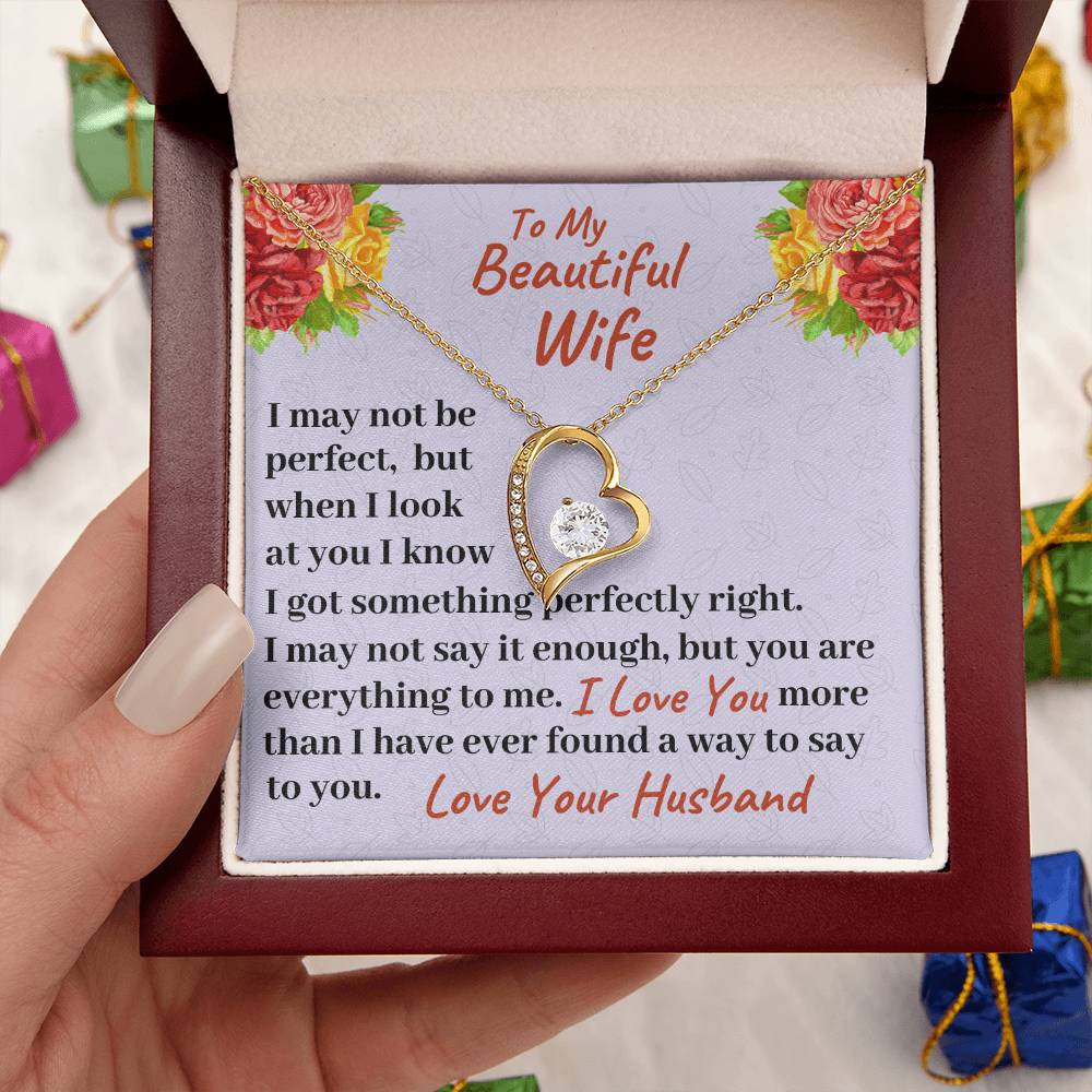 To My Beautiful Wife You Are Everything To Me Necklace 1