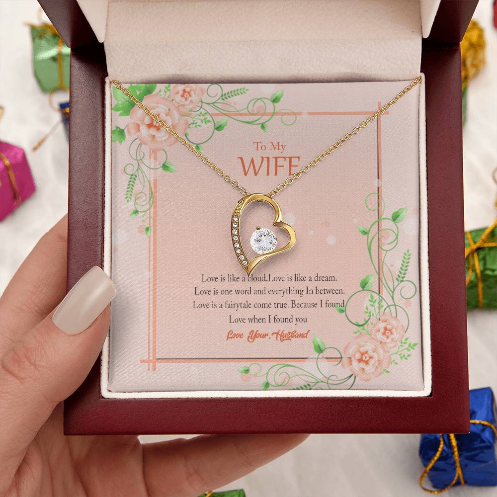 Gift For Wife Love Is Like A Cloud Necklace 1 Forever Love Necklace