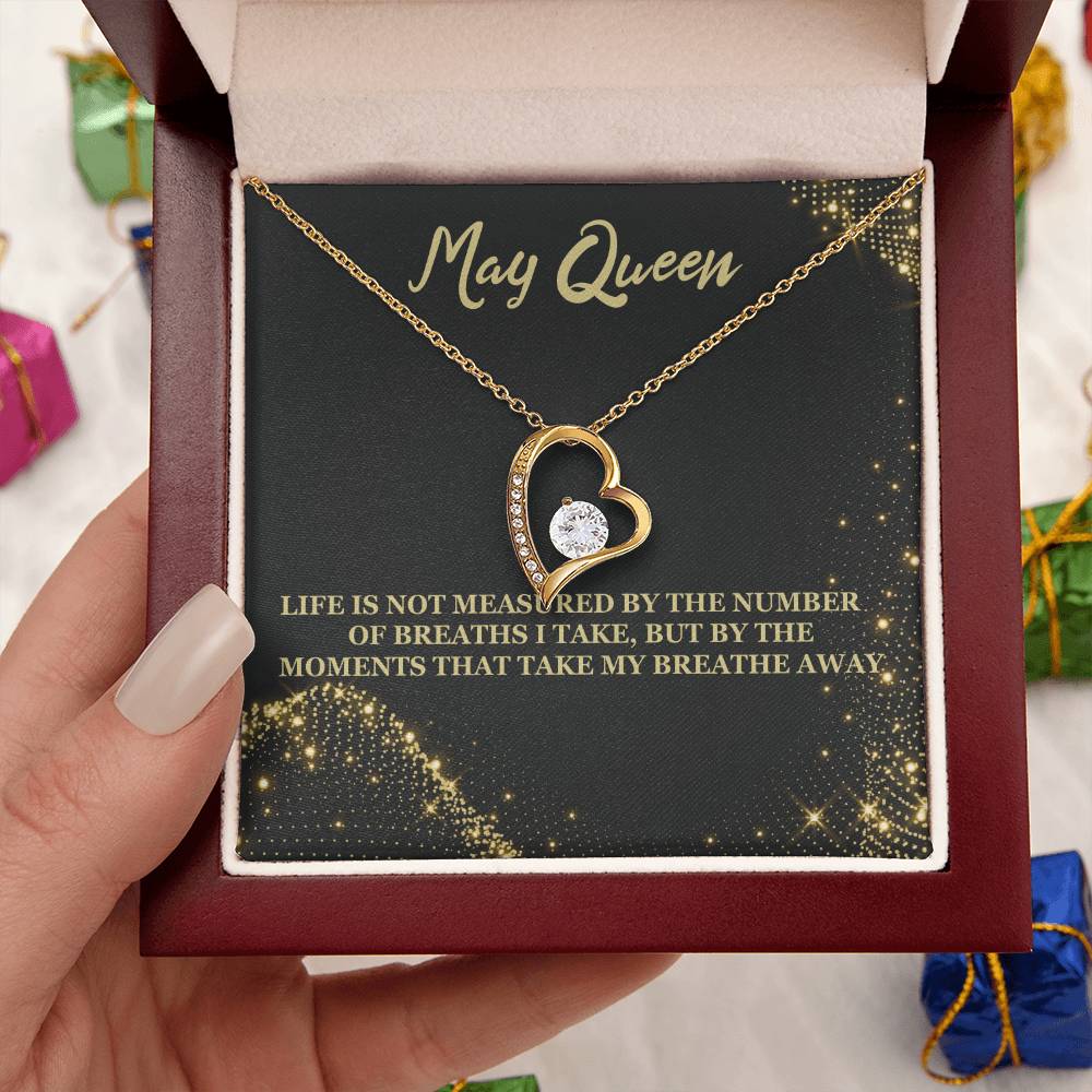 Born May Birthday Gift 4 Forever Love Necklace