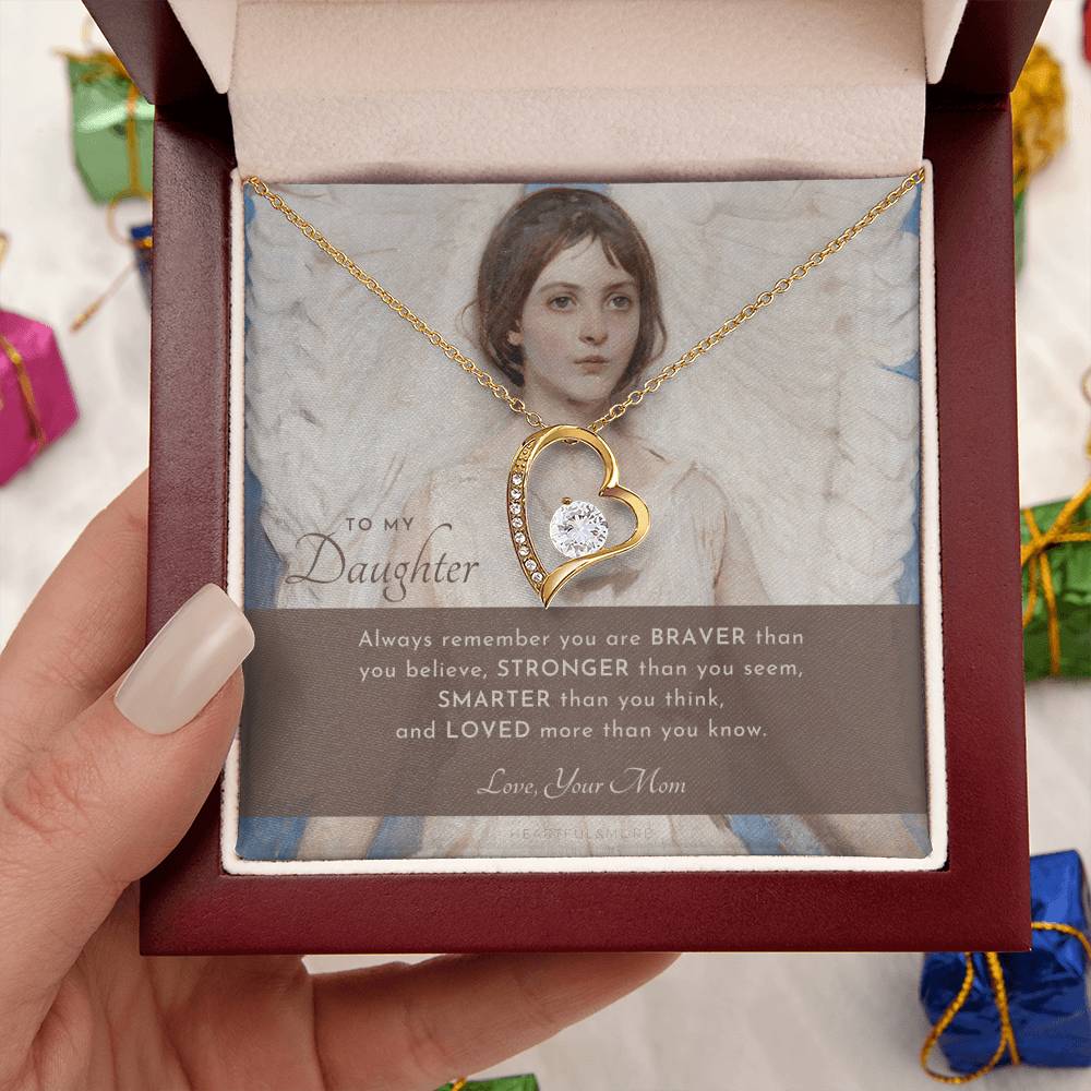 To My Daughter Always Remember Gift For Daughter From Mom Daughter Birthday Graduation Christmas Present Forever Love Necklace