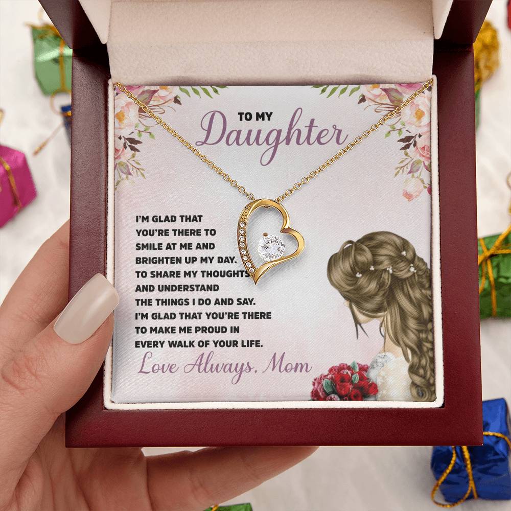 To My Daughter - Forever Love Necklace 1 Forever Love Necklace