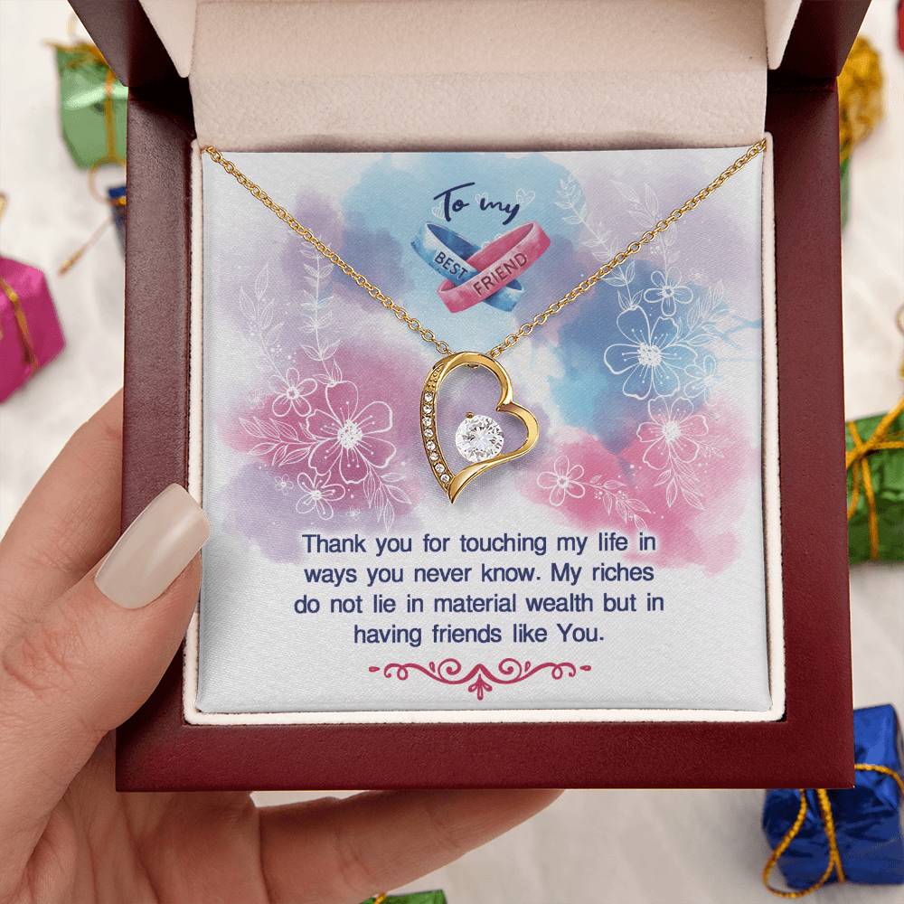 To My Best Friend Necklace Forever Love Necklace