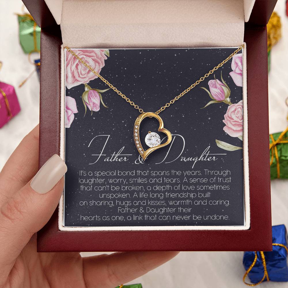 Father And Daughter Best Friend For Life Dragonfly Necklace Birthday Father Daughter Necklace Father To Daughter Birthday Gift Forever Love Necklace
