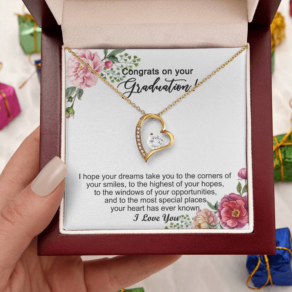 Graduation Gift For Girls Graduation Day Necklace 1 Forever Love Necklace