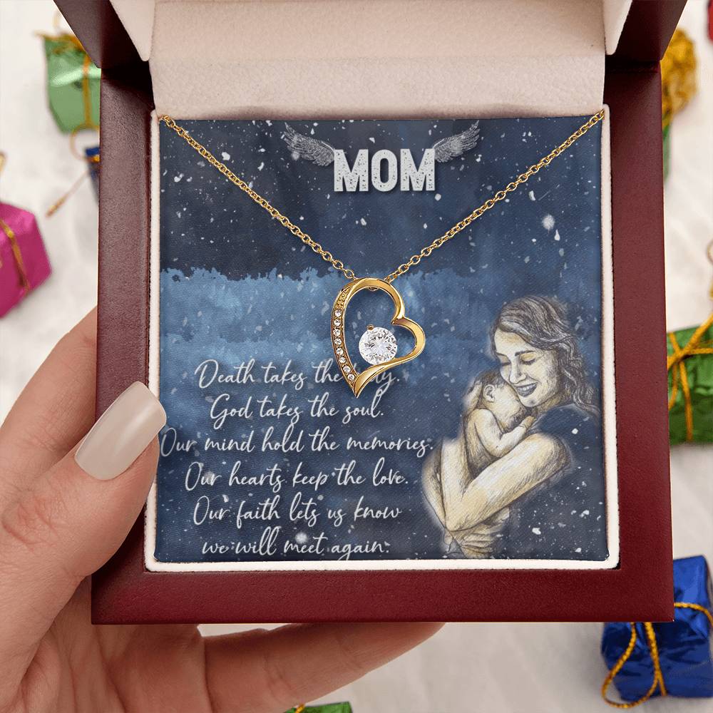 Love You Mom Forever Love Necklace