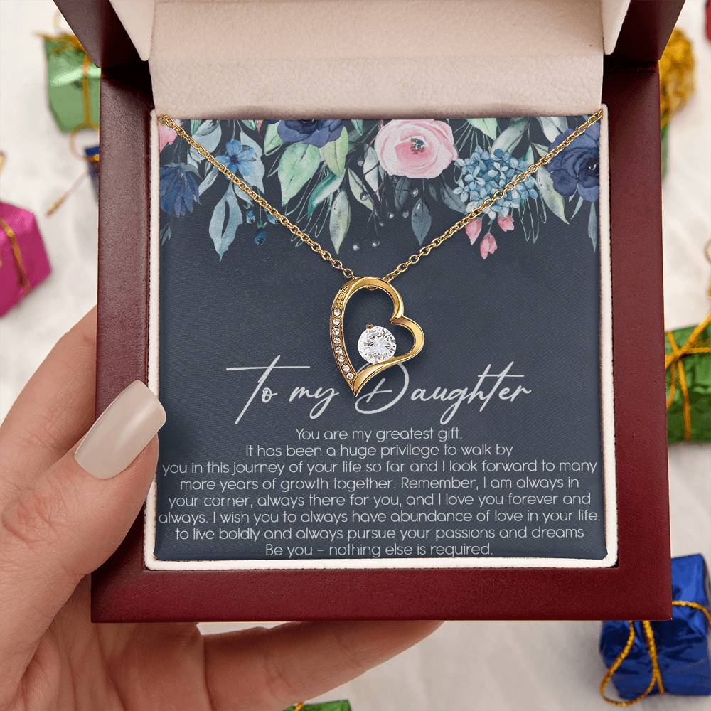 To My Dad Never Forget That I Love You Father's Day Father Daughter Necklace Father To Daughter Birthday Gift Forever Love Necklace