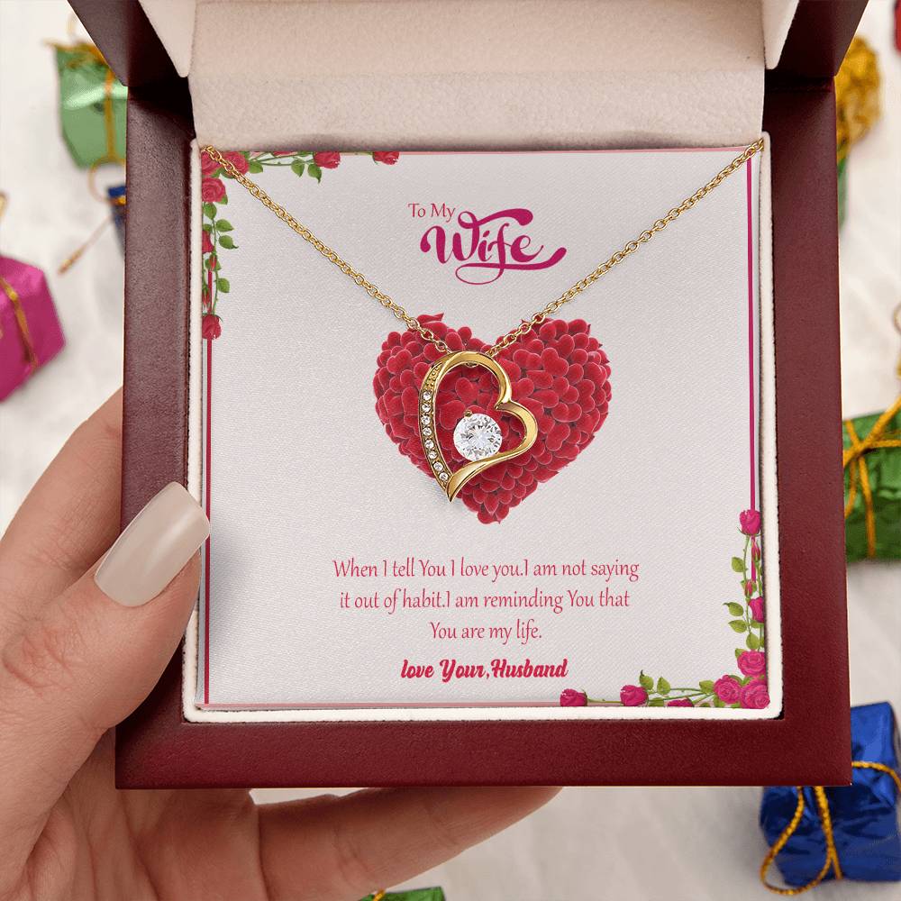 Gift For Wife You Are My Life Necklace 1 Forever Love Necklace
