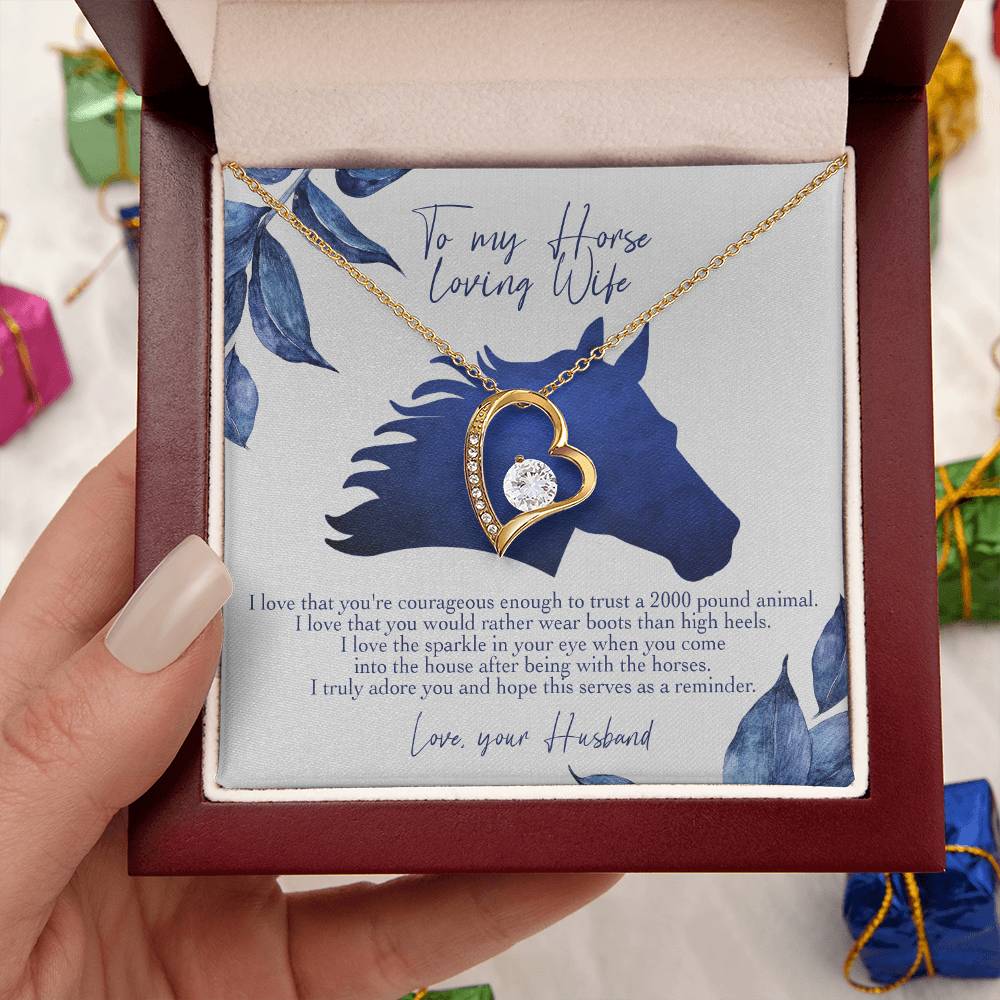 I Love That You're Courageous Enough Forever Love Necklace