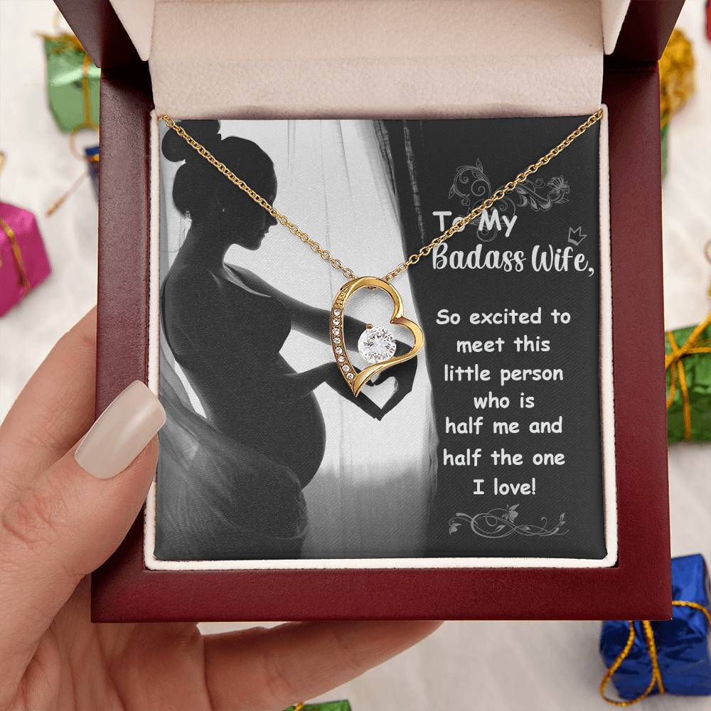 To My Badass Wife 2 Forever Love Necklace