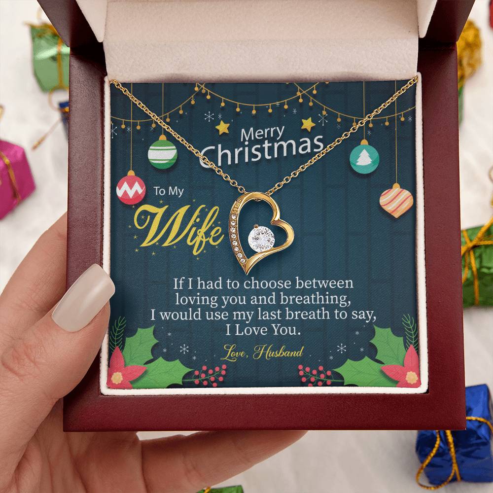Merry Christmas To Wifechoose Love 1 Forever Love Necklace