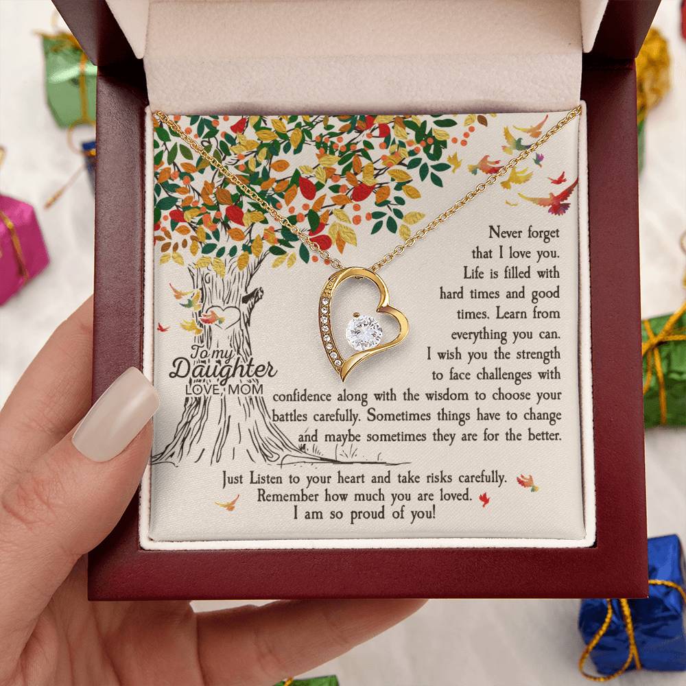 To My Daughter Necklace Never Forget How Much I Love You Gift For Daughter Daughter Necklace Gift Forever Love Necklace