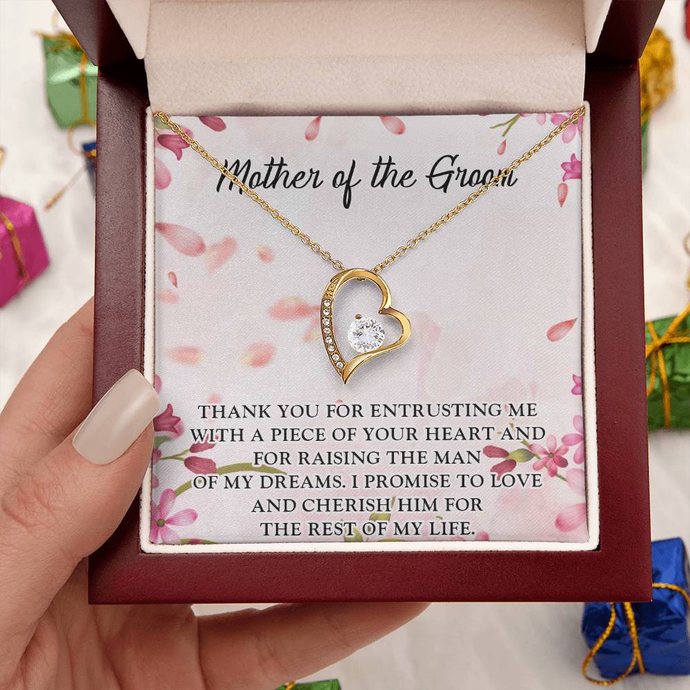 Mother In Law Wedding Gift From Bridemother In Law Birthday Gift Mother In Law Wedding Day Gift Mother Of The Groom Forever Love Forever Love Necklace