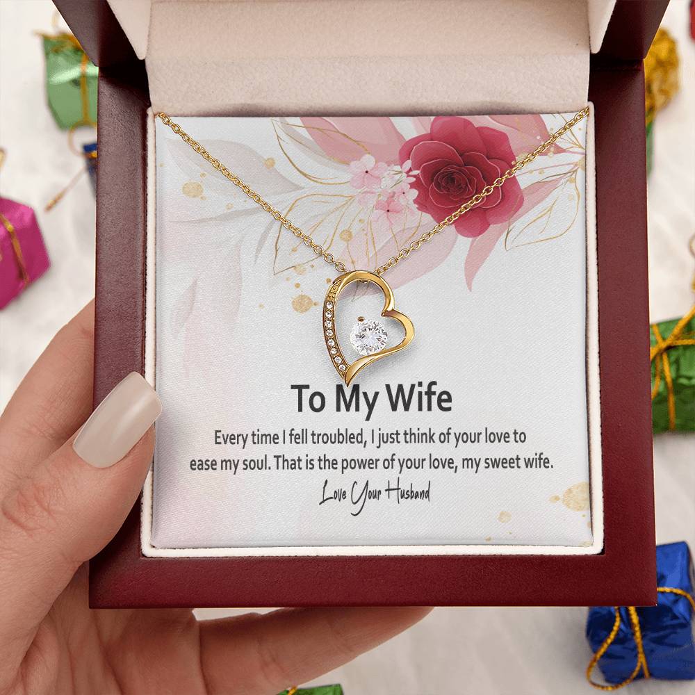 To My Wife-Best Jewelry Gift For Wife Gifts For Wife Forever Love Necklace
