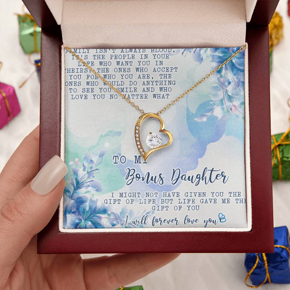 Stepdaughter Necklace Gift Customize Bonus Daughter Necklace Necklace For Stepdaughter Daughter In Law Necklacebonus Daughter Forever Love Necklace