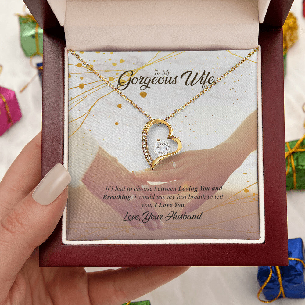 My Georgeous Wifei Love You Forever Love Necklace