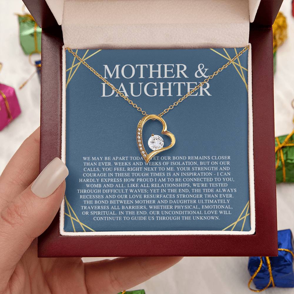 Mother Of The Bride Gift From Daughter Mother Of The Groom Gift From Son Mother's Day Gift Mother Of The Bride Necklace Daughter Forever Love Necklace