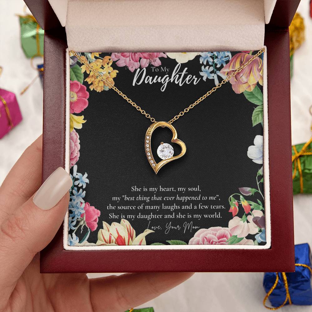 Mom To Daughter Gift Daughter Birthday Gift Daughter Jewelry Daughter Necklace Forever Love Necklace