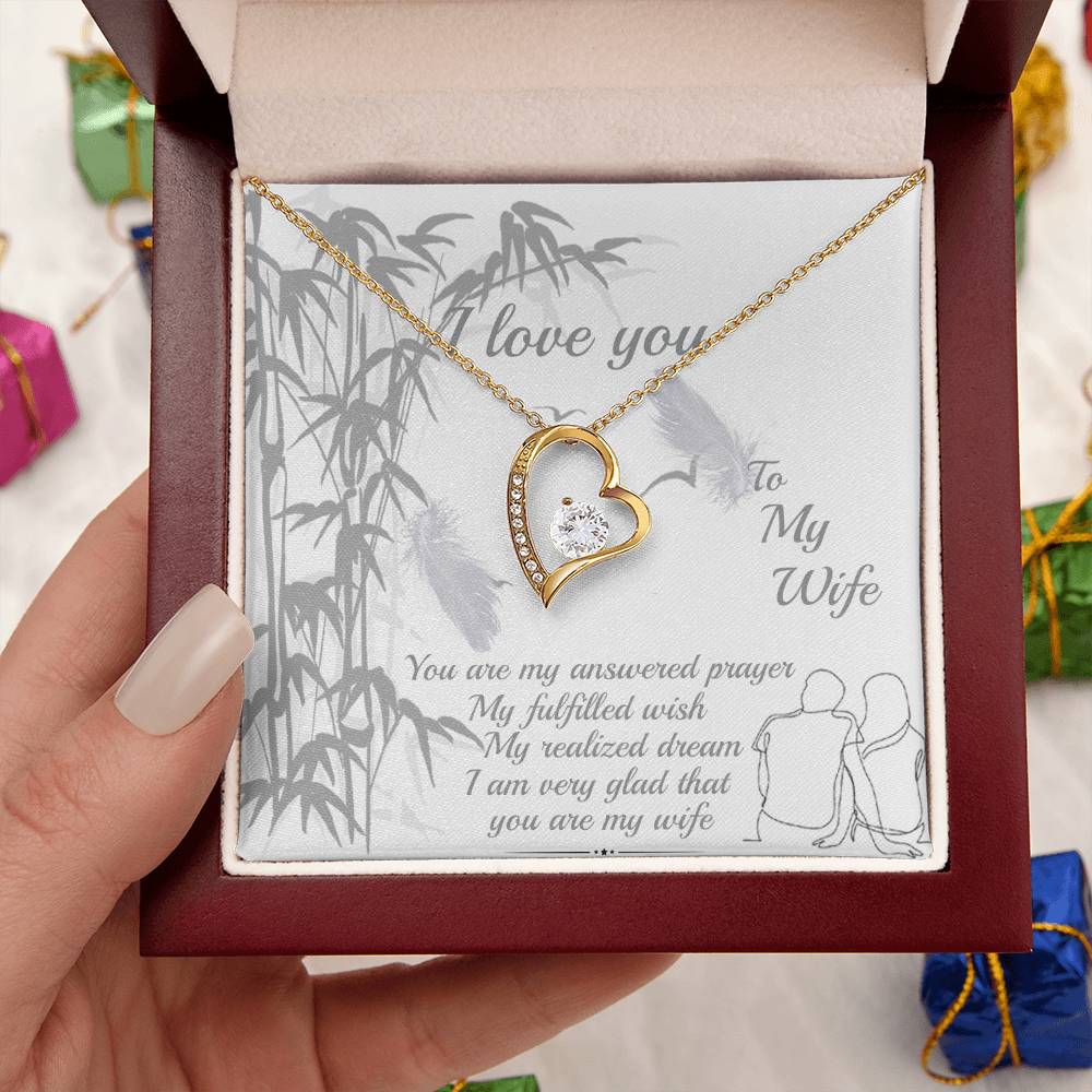 Gift For Wife You Are My Answered Prayer Necklace 1 Forever Love Necklace