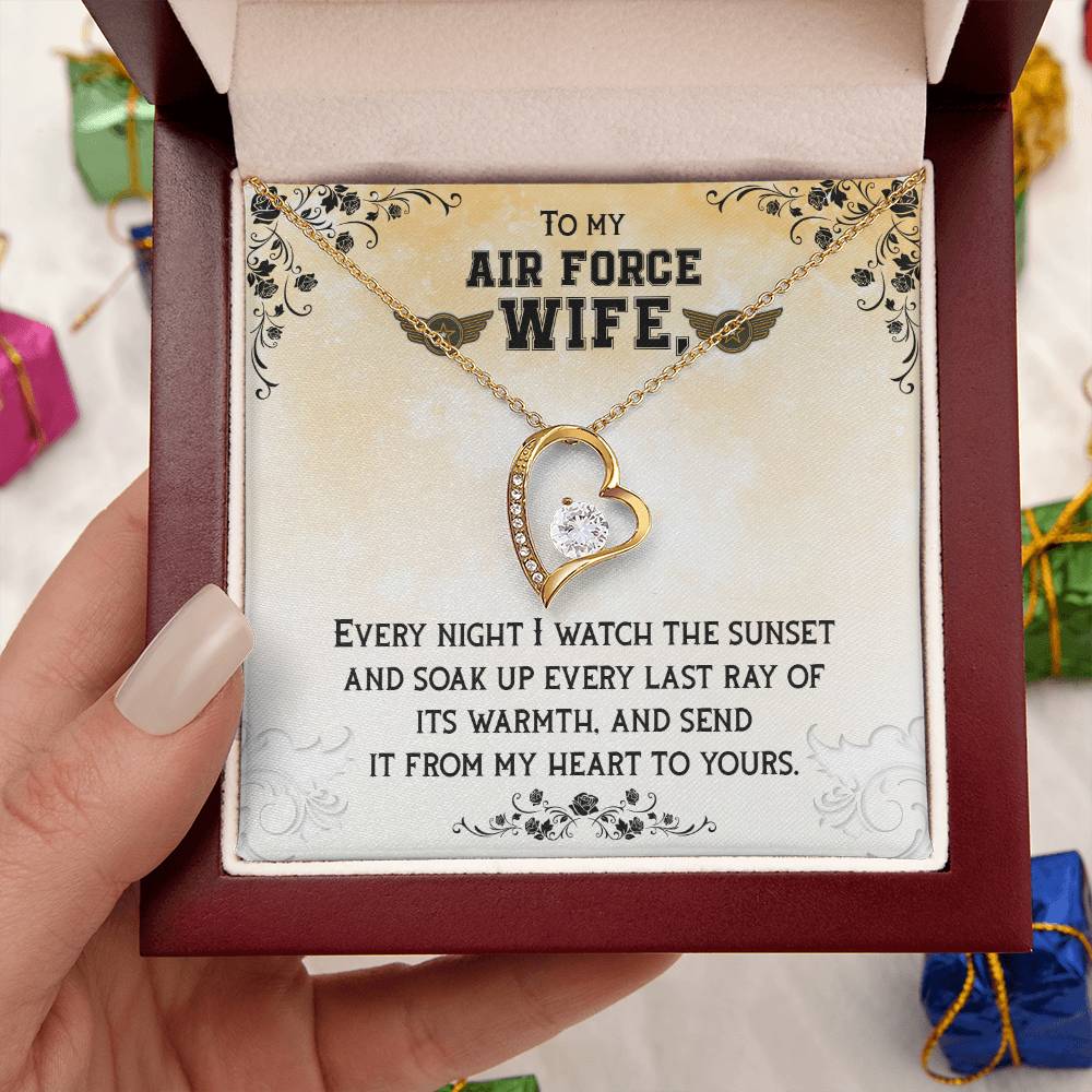 Forever Love Necklace To My Air Force Wife 1 Forever Love Necklace