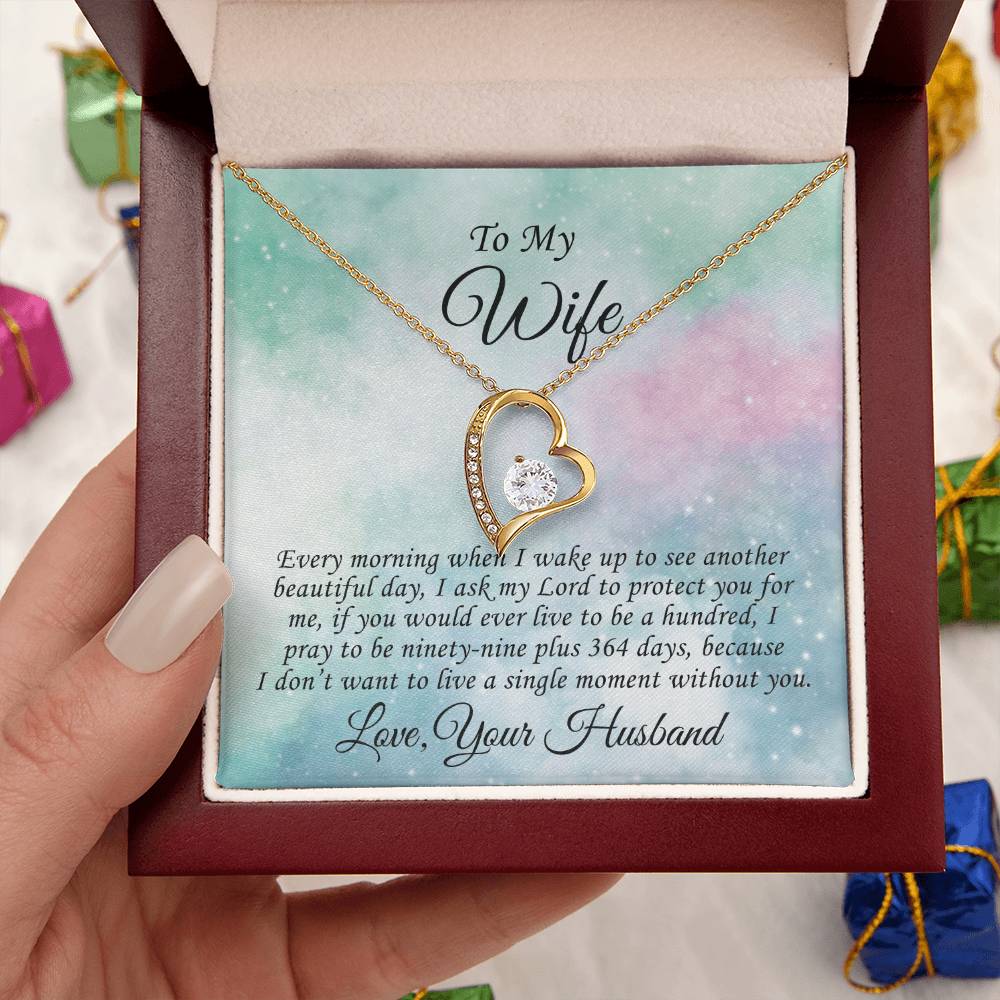 Gift Present For Wife Anniversary Birthday Valentine Gift For Wife From Husband Gift For Wife From Husband Forever Love Necklace