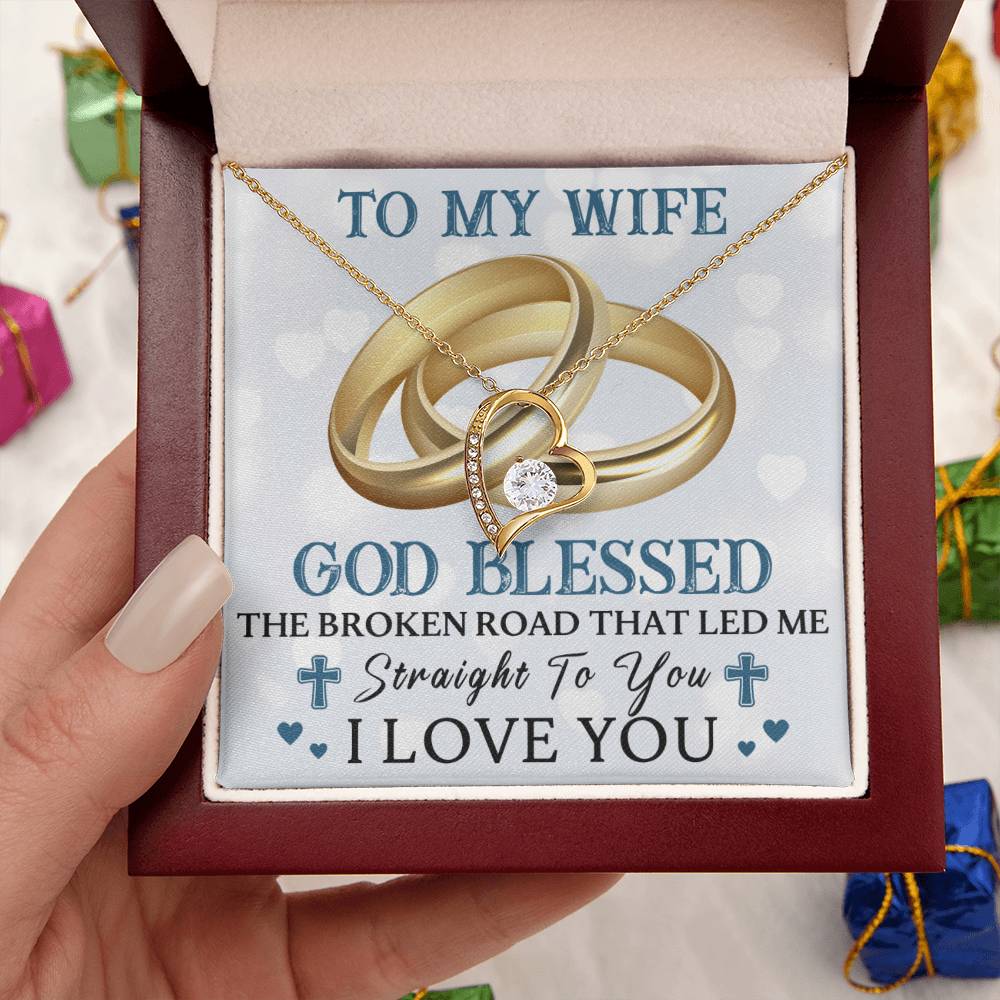 To My Wife - Christian - Forever Necklace Forever Love Necklace