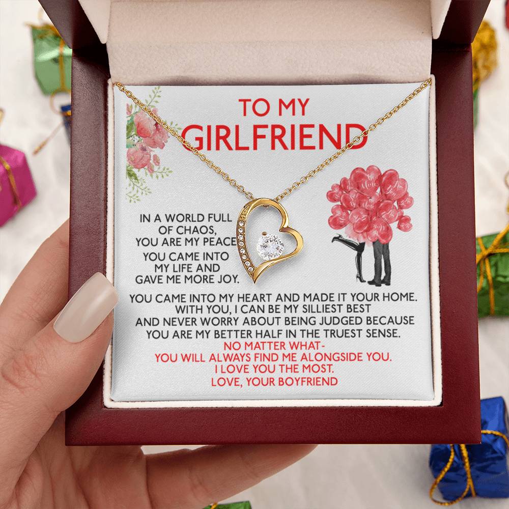 Gf002 Gift For Girlfriend 1 Forever Love Necklace