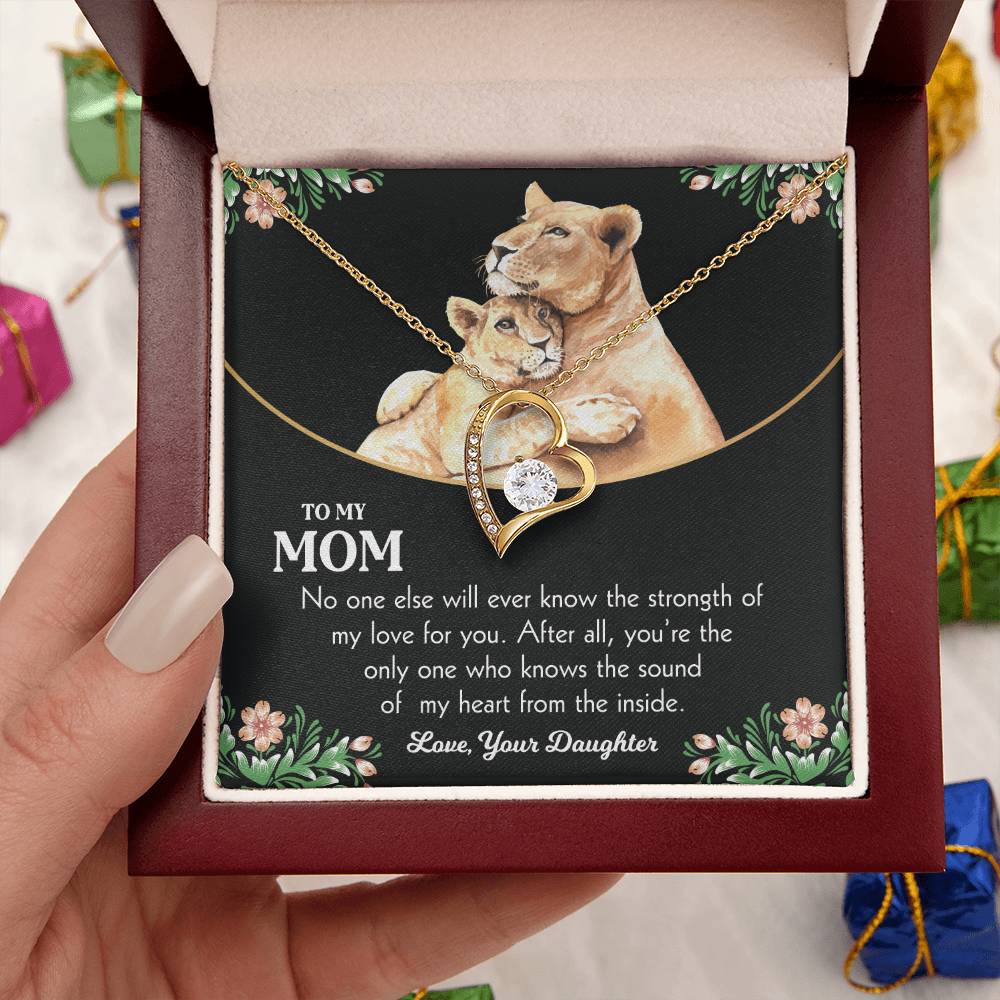 To My Mom 3 Forever Love Necklace