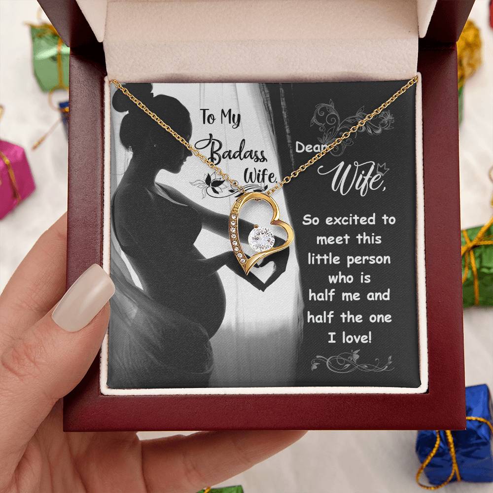 To My Badass Wife Forever Love Necklace