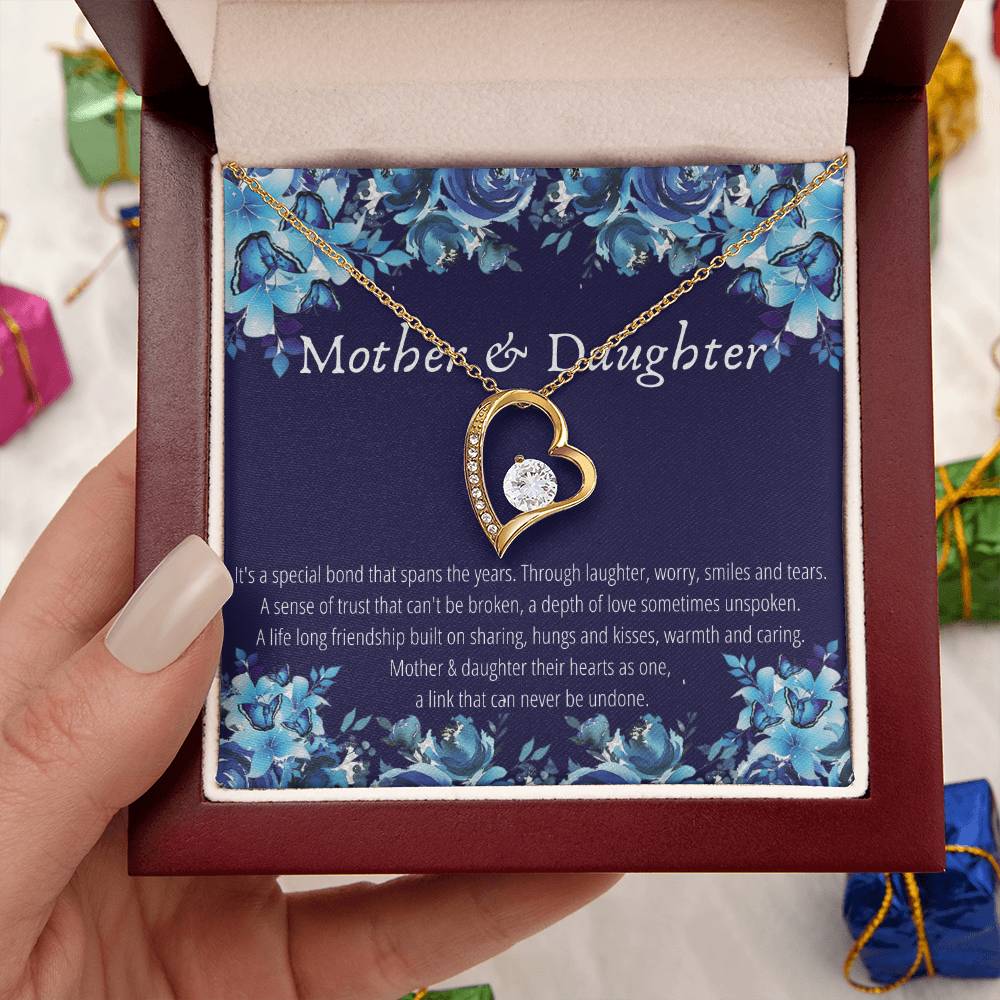 Mother & Daughter - Forever Necklace - A Link That Can Never Be Undone Forever Love Necklace