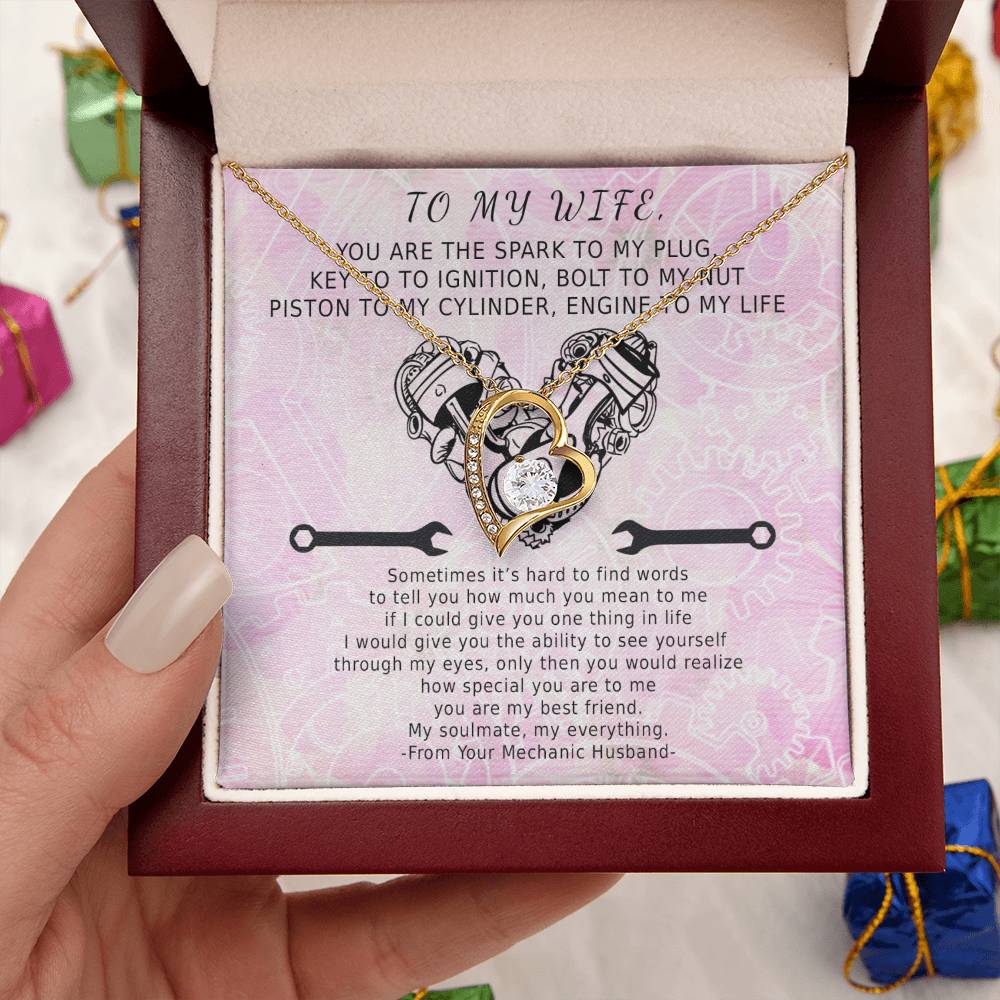 Key To My Ignition Infinite Heart Forever Love Necklace