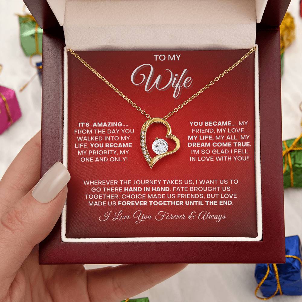 Wife Together Forever Hart Necklace Forever Love Necklace