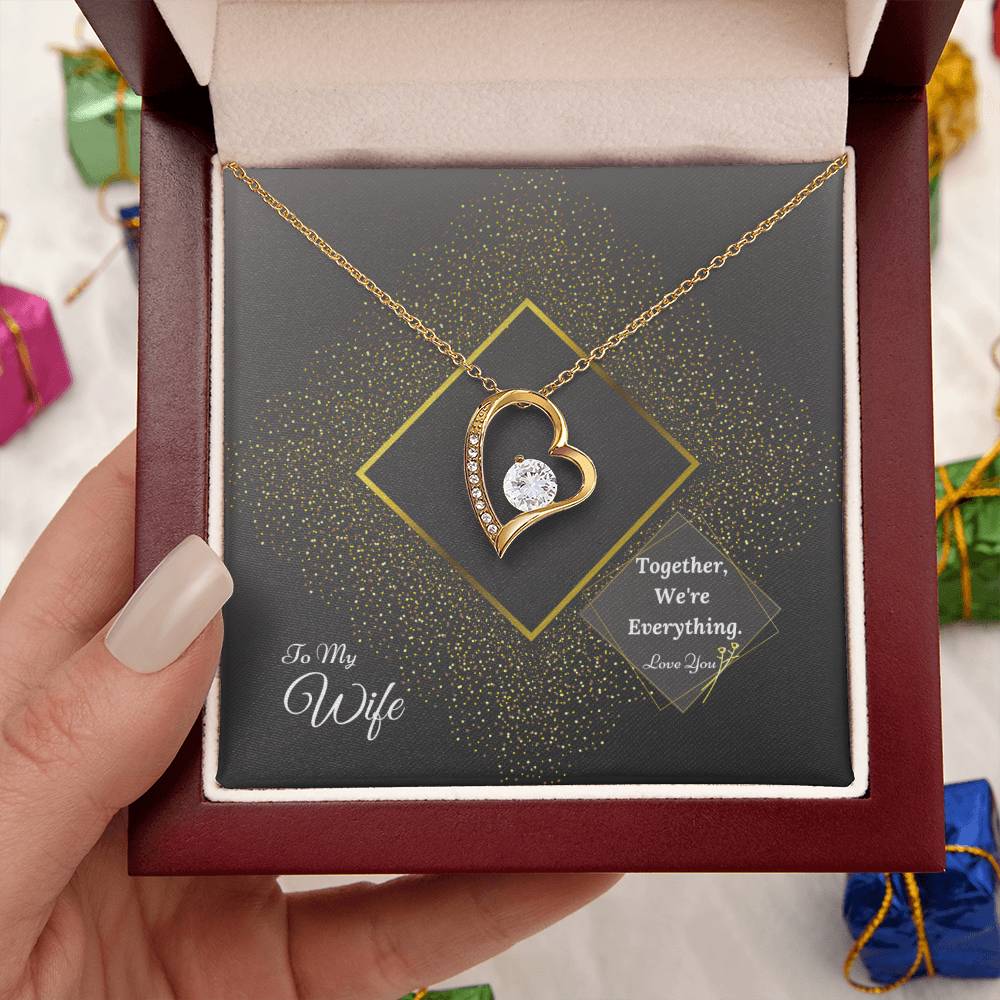 Luxury Collection 2 With Free Gift Box Gift For Wife From Husband Forever Love Necklace