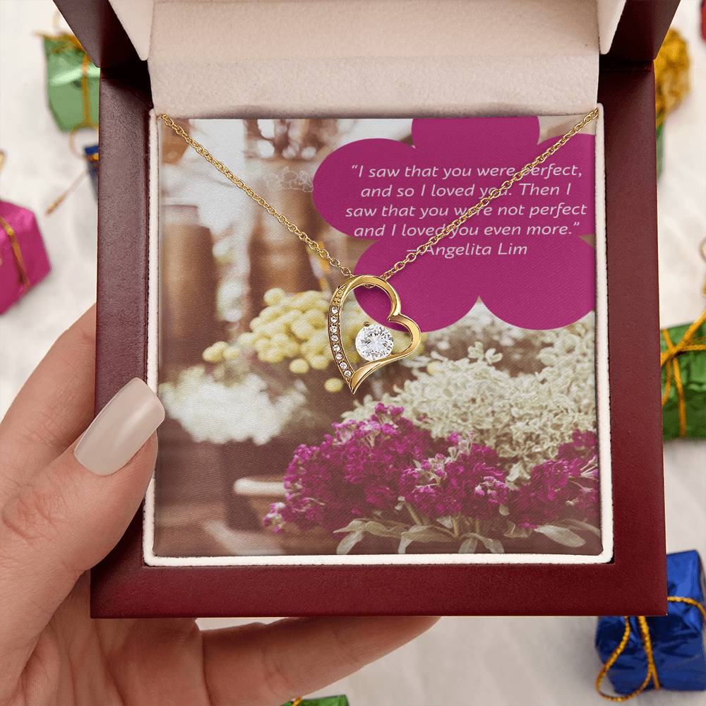 Ike Mens Production;love Quote Jewelry Forever Love Necklace