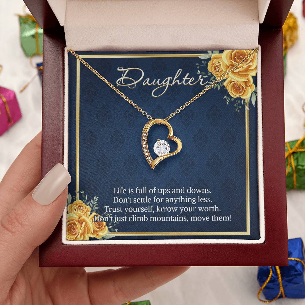 Necklace For Daughter From Mom Dad Daughter Birthday Necklace Forever Love Daughter Customize Necklace Gift For Daughter Forever Love Necklace