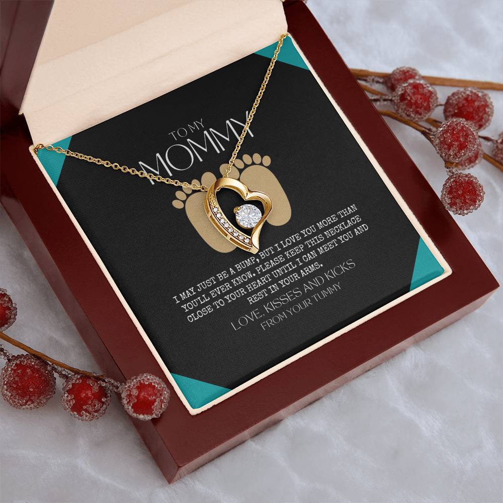 Baby Shower Gift New Mommy Necklace Pregnant Wife Gift To My Mommy I May Just Be A Bump But I Love You More Than You Ever Know To Mummy Forever Love Necklace