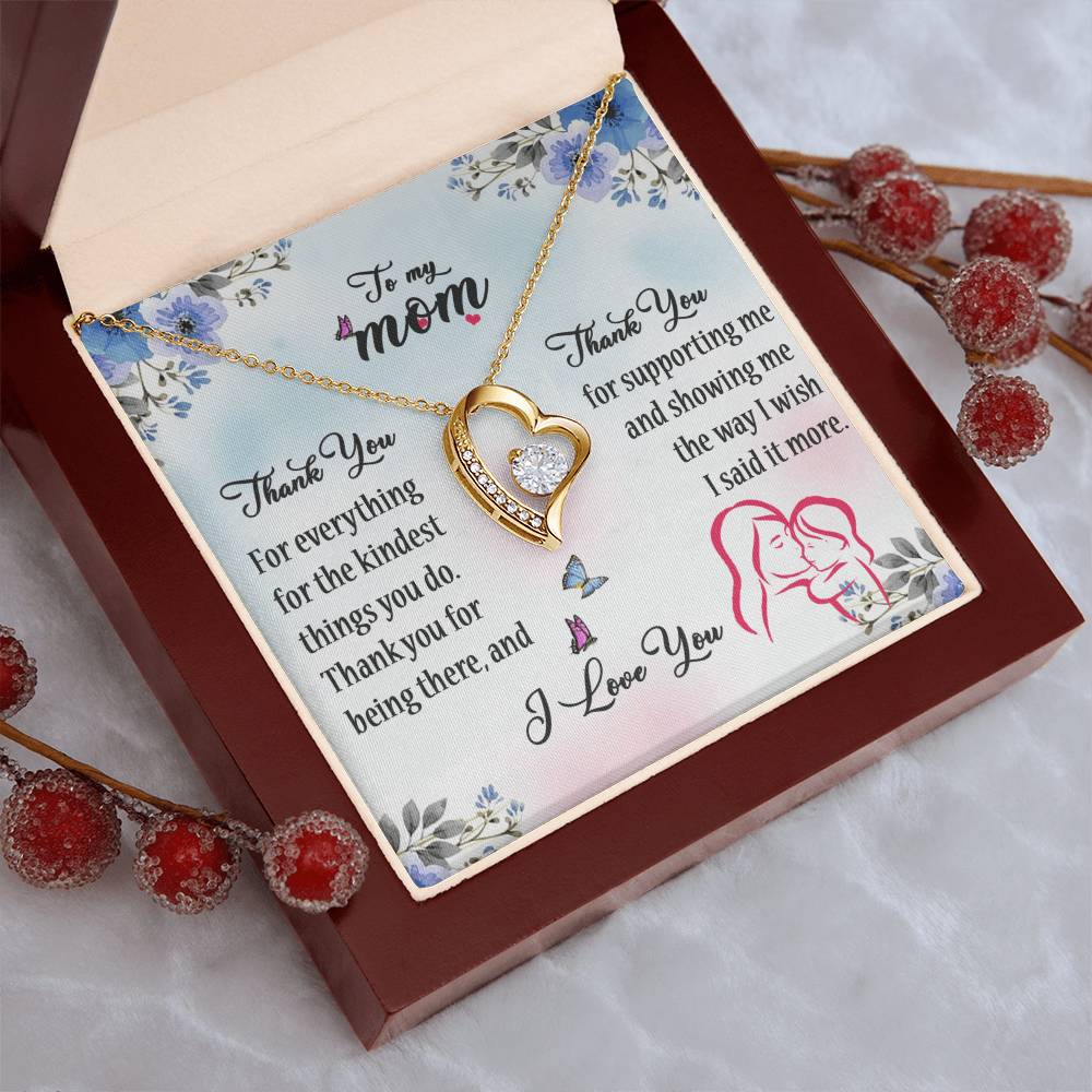 To My Mom- Mother's Day Gift- Forever Love Necklace