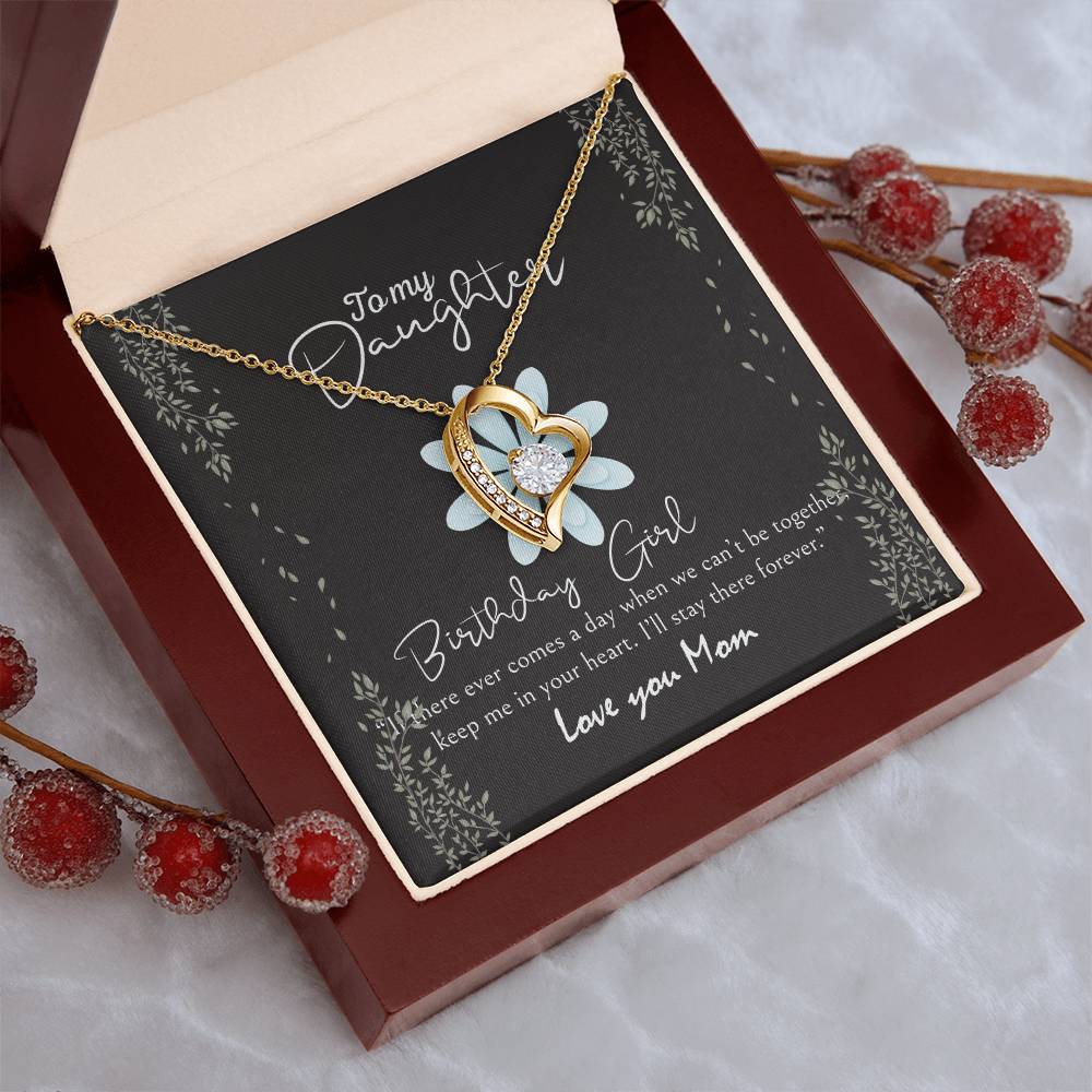 To My Beautiful Daughter Necklace Daughter Gift To My Daughter Necklace From Mom To My Daughter Necklace From Dad Gift For Daughter From Mom Forever Love Necklace