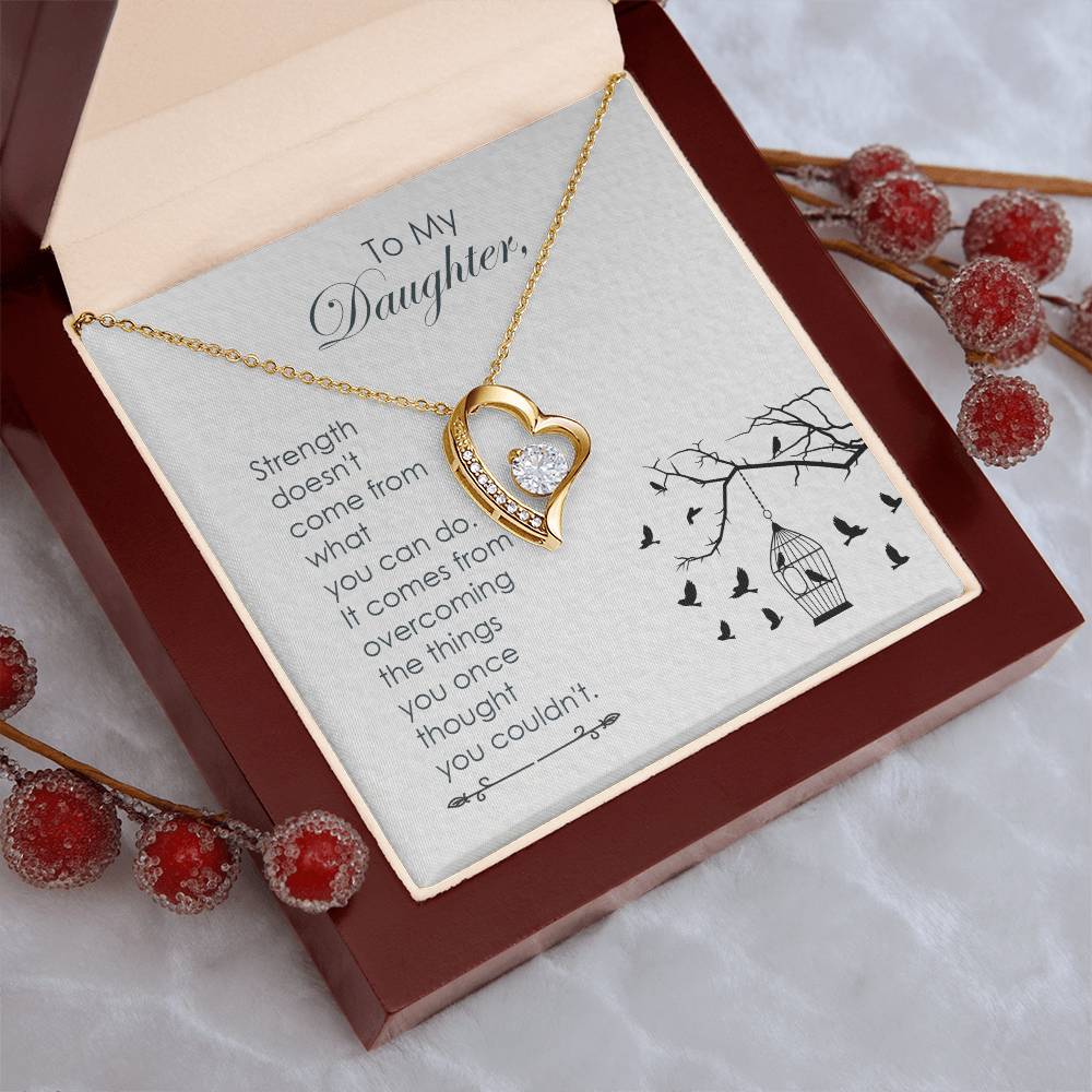 Mom To Daughter Gift Daughter Birthday Gift Daughter Jewelry Daughter Necklace Mom To Daughter Necklace Forever Love Necklace