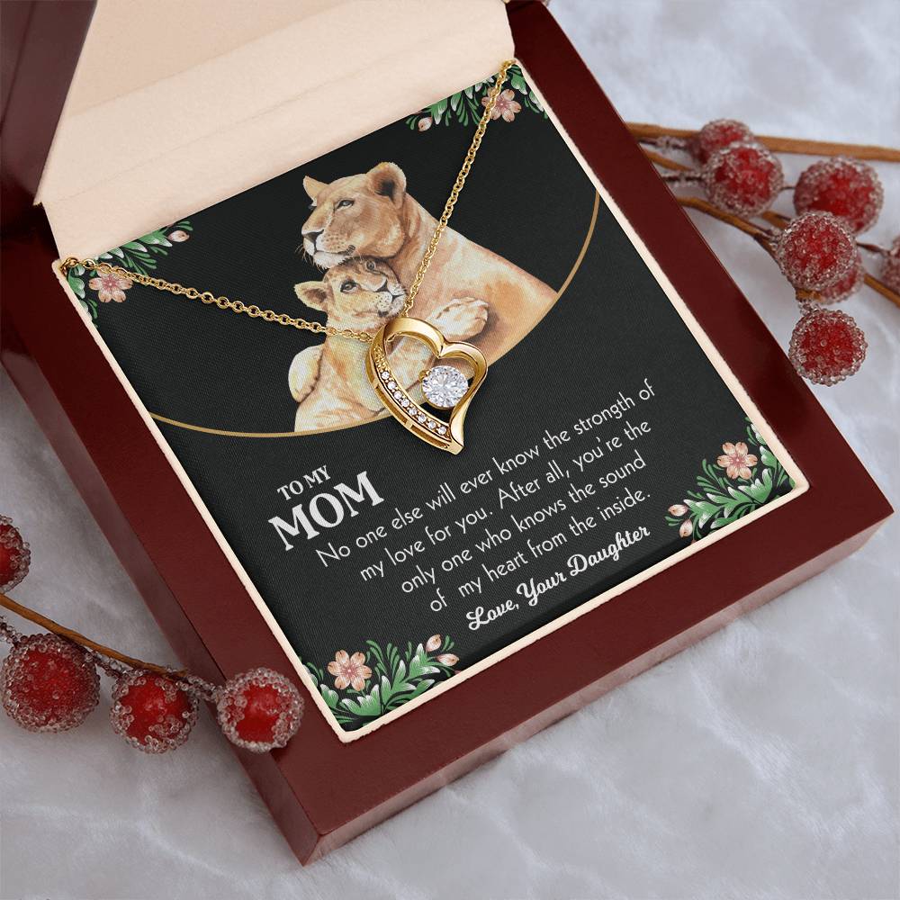 To My Mom 3 Forever Love Necklace