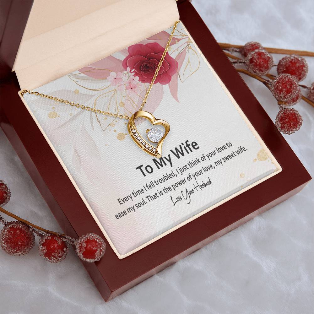 To My Wife-Best Jewelry Gift For Wife Gifts For Wife Forever Love Necklace
