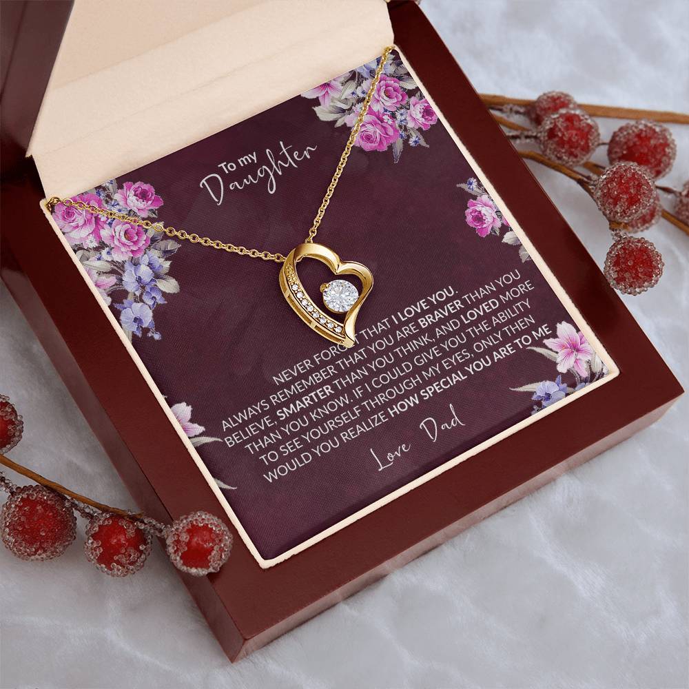 Gift For Daughter Infinity Necklace Jewelry Gift For Daughter Birthday Gift Graduation Gift Grown Up Daughter Christmas Forever Love Necklace