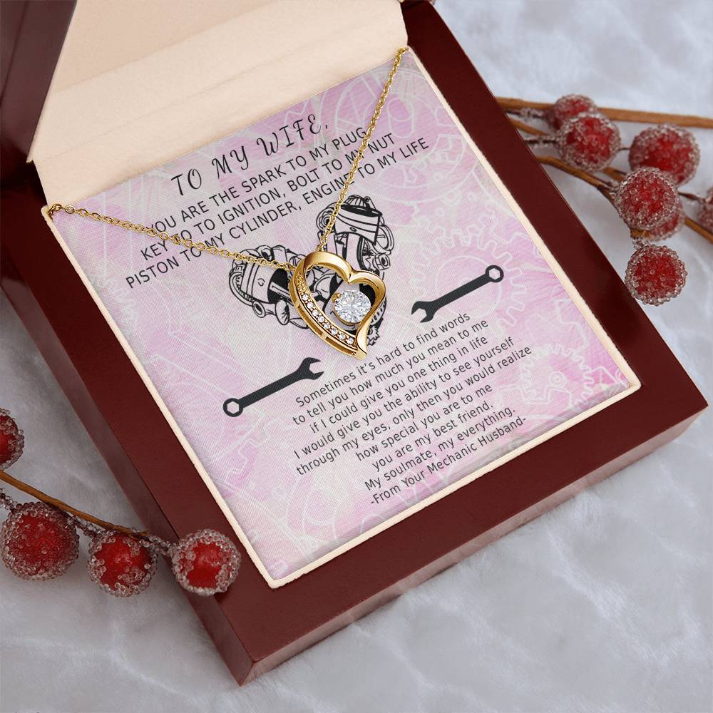 Key To My Ignition Infinite Heart Forever Love Necklace