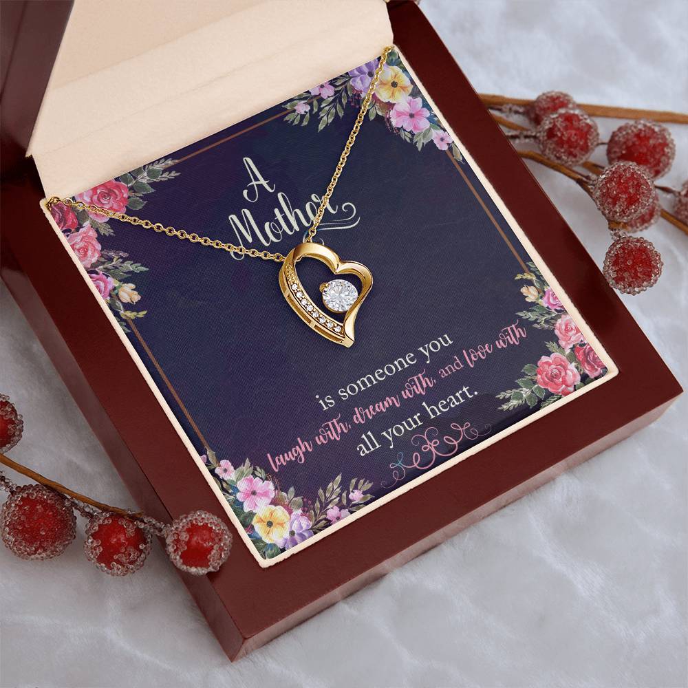 Gift For Mom With Message Card 1 Forever Love Necklace