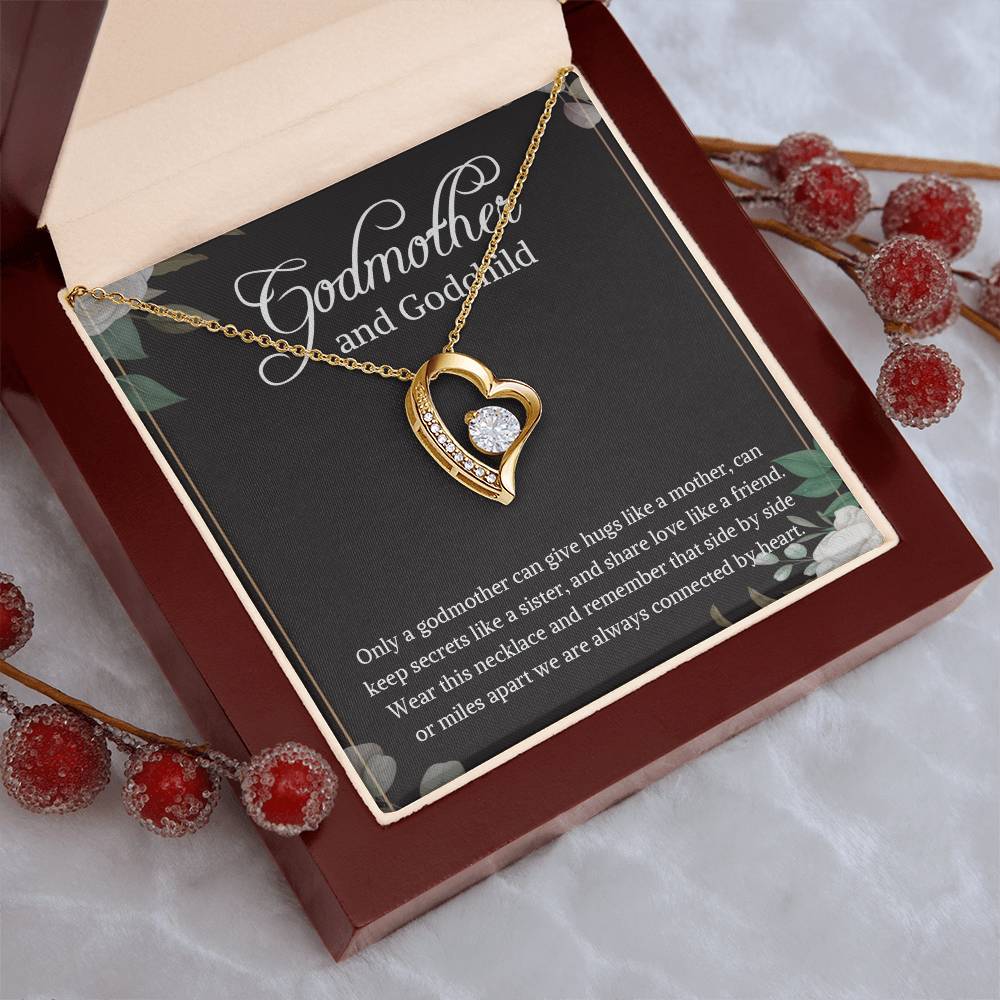 Godmother And Godchild Necklace Godmother & Goddaughter Necklace Gift Godmother And Godson Necklace Godmother Gift 1 Forever Love Necklace