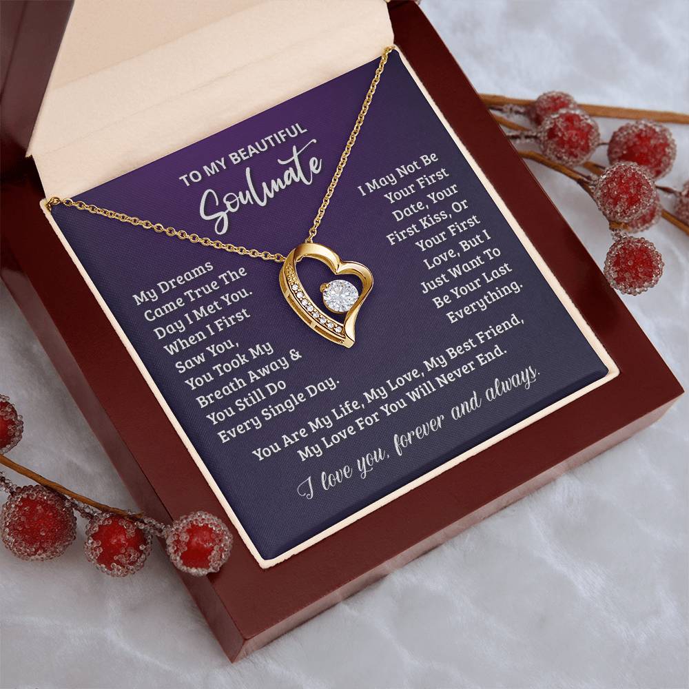 Gift For Soulmate Your Last Everything Forever Love Necklace