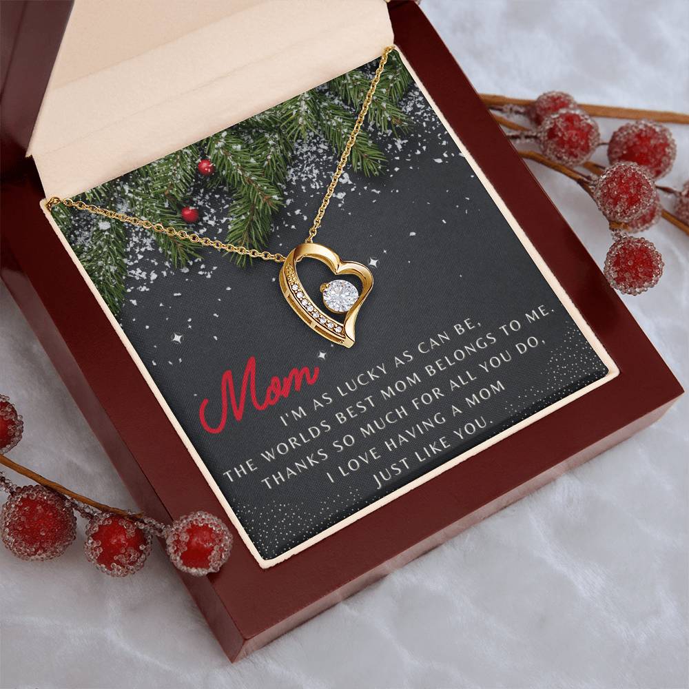 Mom Poem π Odyssey Allure Necklace Gift Forever Love Necklace